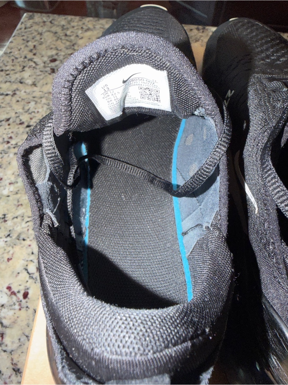 Size 13 Nike Air Max 270 Black White SKU AH8050-002 Gently Used No Box - Picture 5 of 11